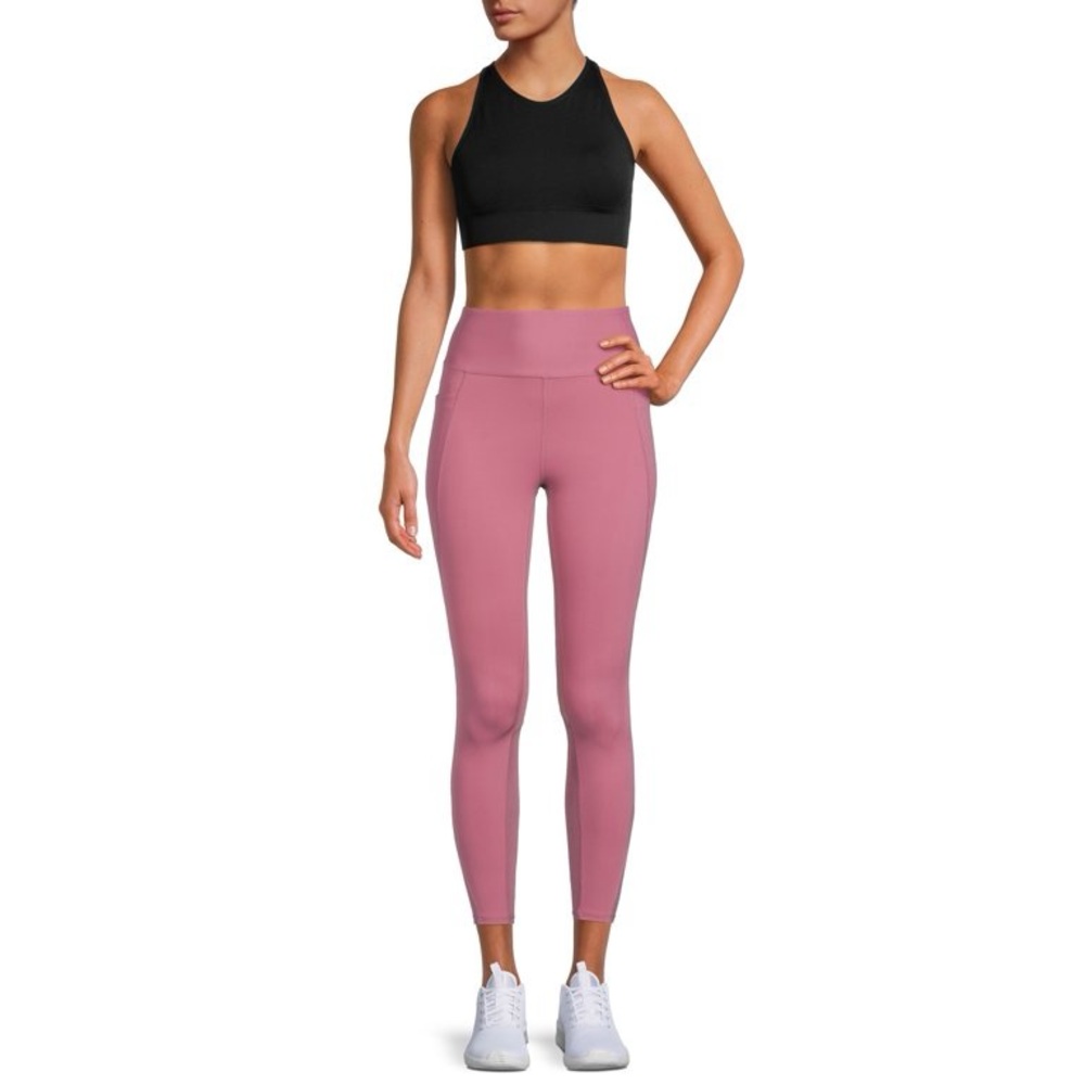 Avia Women’s Active High Rise Flex Tech Leggings. Color: Mauve Pearl
